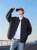Unisex Stand-Up Collar Baseball Jacket - Trendy Loose Fit for Spring and Autumn