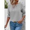 GMXIA Women's Fashion 1/2 Sleeves O-Neck Casual Blouses & Shirts