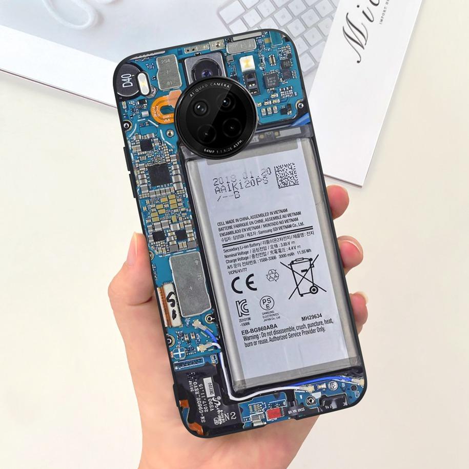 For Huawei Y9a 2020 Silicone Case FRL-22 FRL-23 Cute Astronaut Love Heart Slim Soft TPU Phone Case on Huawei Nova Y9a Y 9A Cover