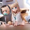 Pvc Sitting Girl Model With Interchangeable Face For Anime Fans And Giftgiving