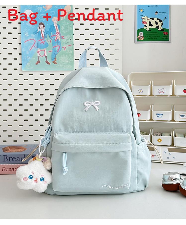 Sweet Candy Color Small Backpack With Nylon For School Use And Daily Commutes