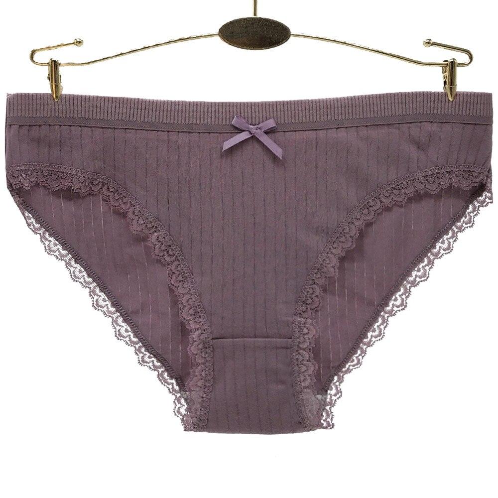 Frauen Slips Baumwolle Sexy Sport Höschen Mittlere Taille Weiche Feste Weibliche Unterwäsche Damen Knickers Dessous Unterhosen 6 Teile/los