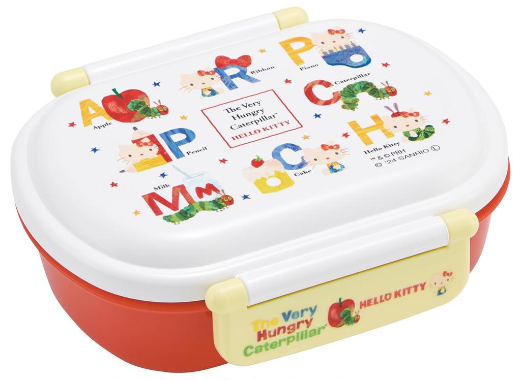 Skater Bento 360ml Fluffy Made in Single Dishwasher and Microwave Very Hungry x Hello Kitty Children's Box, Capacity, Lid, Japan, Tier, Safe, "The