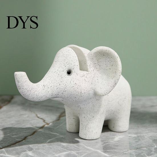 Resin Sculpture for Desk Elephant Shape Glasses Holder, Spectacle Display Stand, Modern Style Unique Jewelry Holder Eyewear Tray, Stable Eyeglass