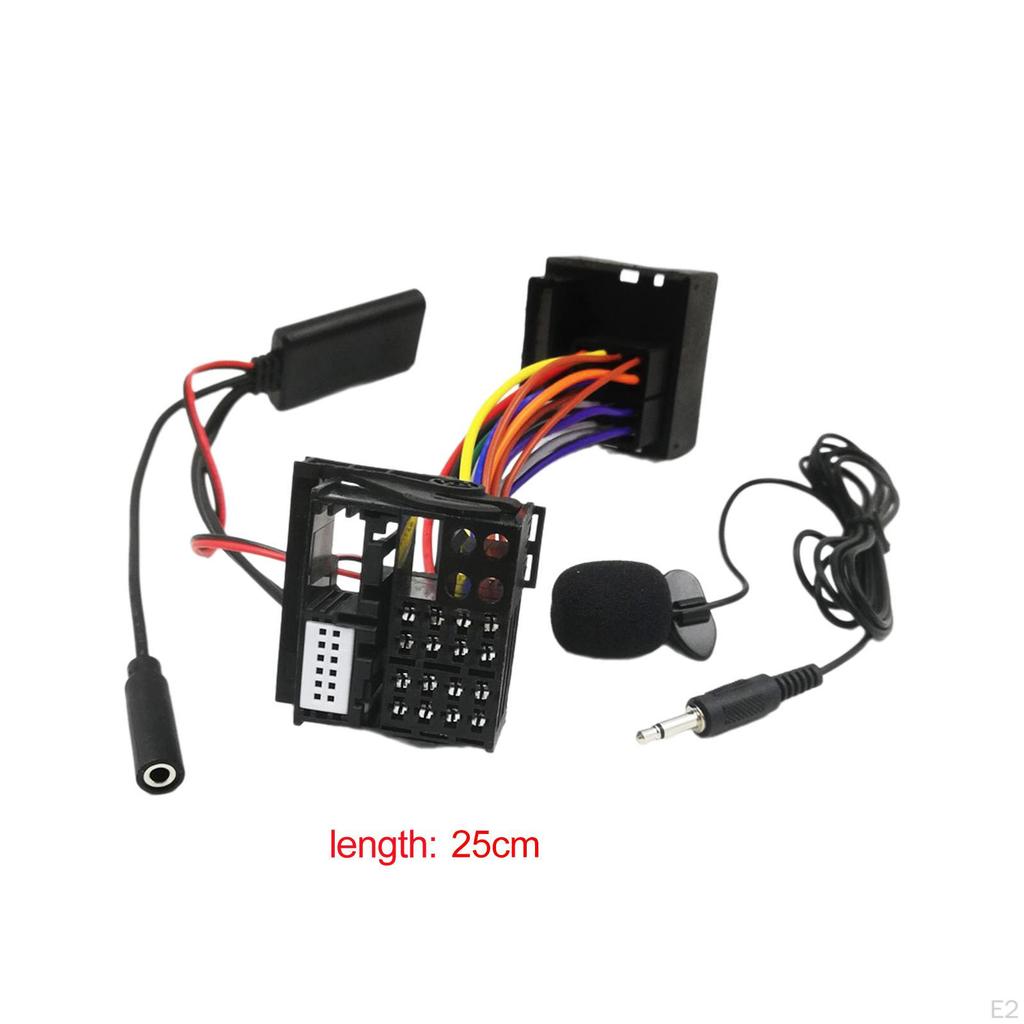 Audio Adapter with Microphone for E60 E63 E64 Music AUX Cable Professional Portable Plug and Play