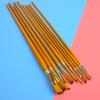 10Pcs Painting Brush Yellow Handle Nylon Hair Gouache Watercolor Drawing Pen Art Supplies