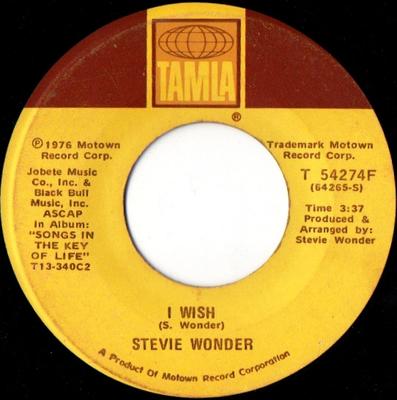 7-Zoll-Schallplatte STEVIE WONDER - I Wish / You And I T54274F Tamla 1976 US Soul/Funk Gebraucht