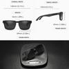 Lunettes de soleil polarisées unisexes, UV400, pour la conduite, pour hommes, élégantes, polarisées, 100%