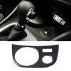 For Mazda MX-5 2016+ Matte Real Carbon Fiber Center Control Gear Shift Panel Multimedia Panel Cover Steering Wheel Frame Sticker