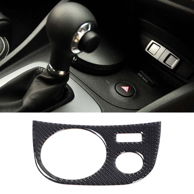 For Mazda MX-5 2016+ Matte Real Carbon Fiber Center Control Gear Shift Panel Multimedia Panel Cover Steering Wheel Frame Sticker