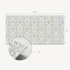 Self-adhesive Vinyl Decor with a Pattern for the Bedroom 100x50 Cm. Plant Pattern with Ornaments.