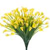 Künstliche Calla-Lilien, Strauß, realistische Kunstblumen, UV-beständig, Kunst-Calla-Lilien für Blumenarrangements in Vasen im Innenbereich, Dekoration für den Außenbereich, 10 Stück