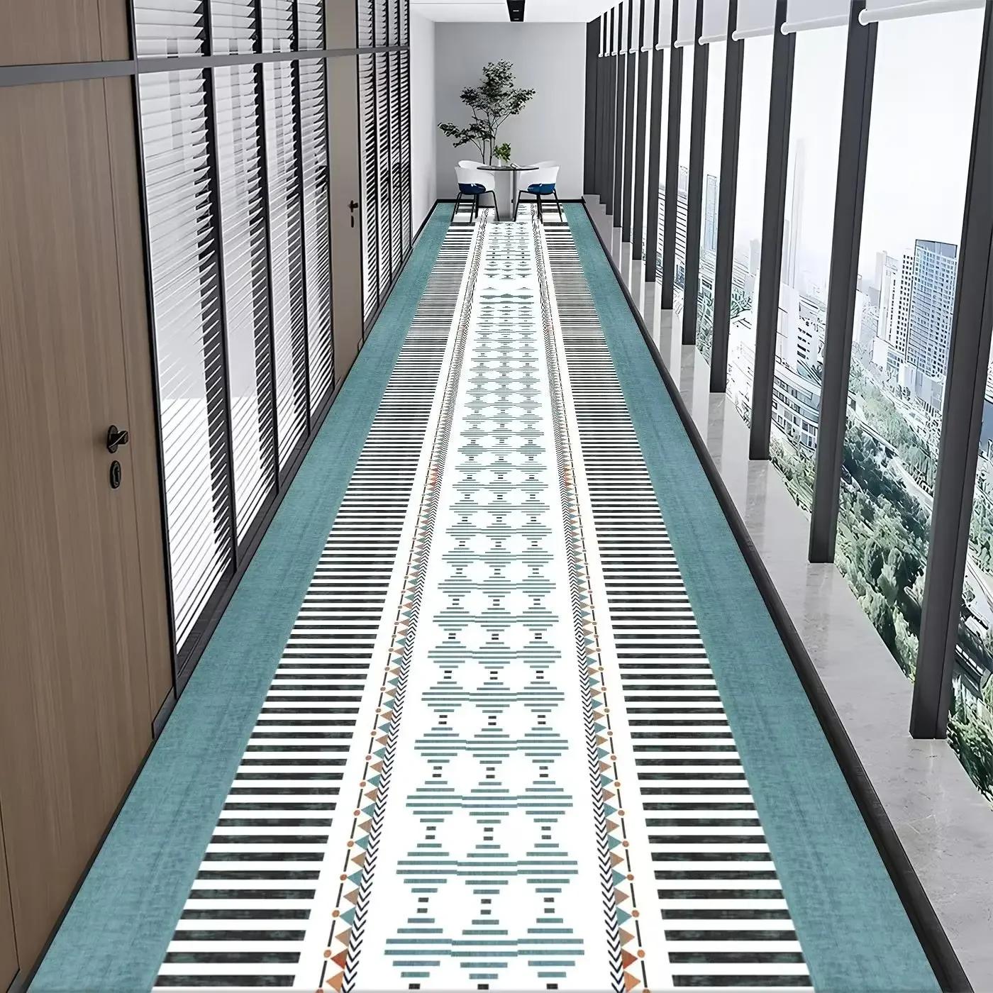 

Длинные ковры для прихожей на заказ, европейская лестница, ковер для коридора, свадебный ковер для отеля, коврики, дорожки, цветочный нескользящий пол 80x400cm 31.4x157in