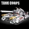 2025 Military Vehicle Tank 8in1 Airplane Truck Model Building Blocks DIY Bricks Kids Construction Toys Christmas Gifts for Boys