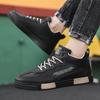 Men Sneakers Men's N-slip Leather Casual Shoes Formal Wear Lightweight Men's Shoes Fashi Trend Outdoor Walking Shoes