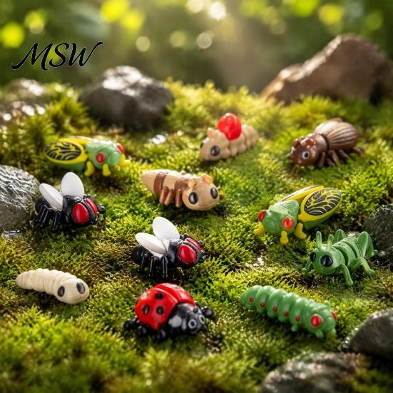 Educational Insect Toys 2026 Christmas Advent Calendar, 24 Days 3D Printed Fidget Toy Countdown Cute Animal Action Figures Pcs Mini Articulated