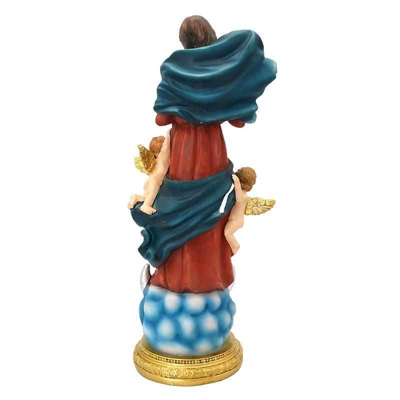 1PC Mary Untier of Knots Statue Home Decoration Our Lady Resin Gifts Catholic Relic Crafts