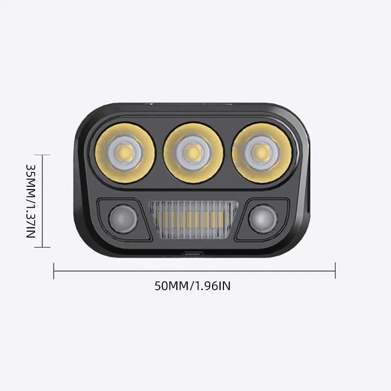 LED Headlamp Flashlight Rechargeable Induction Light Fishing Lamp Light Support White Light Ultra-Light Emergency Climbing Light