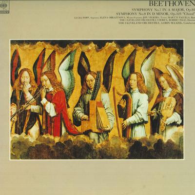 LP Record LORIN MAAZEL, CLEVELAND ORCHESTRA - Beethoven: Symphony No. 7 / No. 9 " FCCA5612 CBS SONY Japan Classical Used