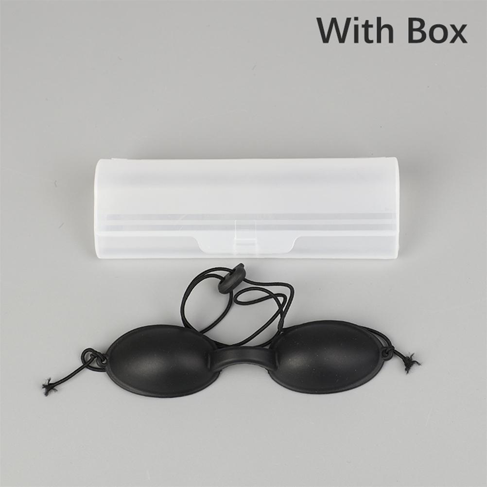 Safety Goggles Eye Protection Glasses Tanning Goggles Eyewear Eyepatch for Patients In IPL Infrared LED Light Therapy Silicone