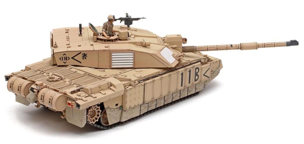 Tamiya Military Miniature Series 101 British Main Battle Tank Challenger II Iraq War Version Plastic Model Kit 32601 Molded Color 1/48 No.