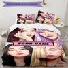 3PC Custom Name "Modern Beauty Portraits" Bedding Set Printed  Bedding Set Duvet Cover Closure Includes 1 Duvet Cover & 246 Pillowcases for Bedroom