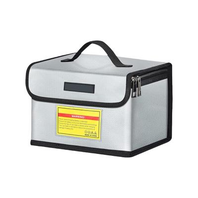 Fire Resistant Battery Organizer Pouch Carrying Handle Zipper System Safe Storage Solution For Models