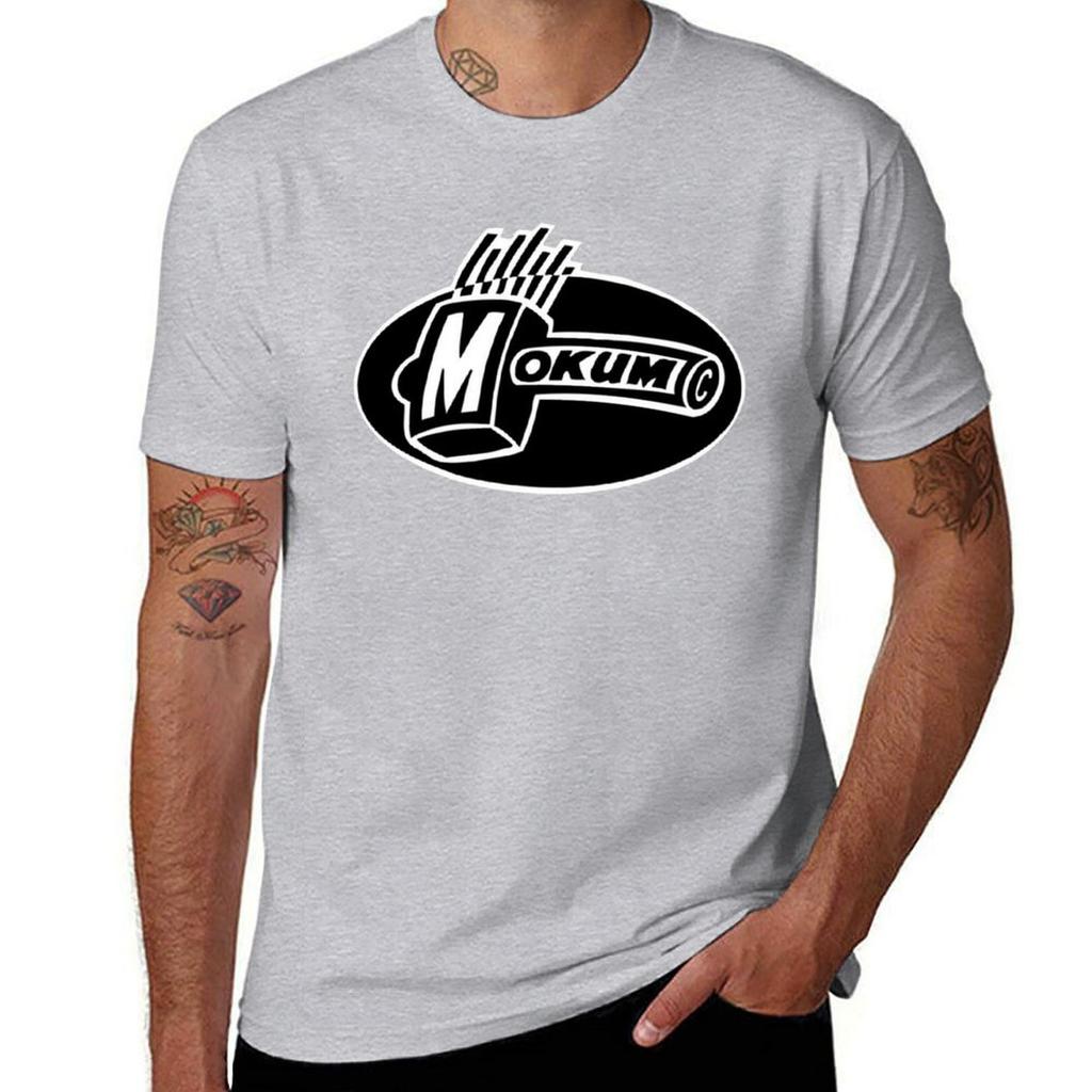MOKUM RECORDS T-Shirt-Grafiken Vintage Neuauflage T-Shirts für Herren Baumwolle