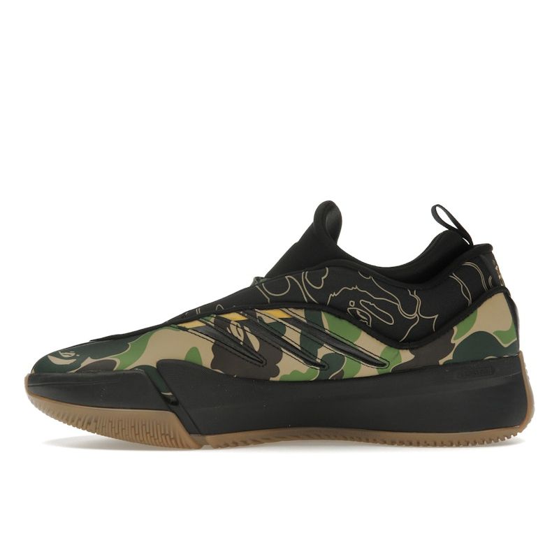 Adidas BAPE X Dame 9 Black Green Unisex Sneakers Core-Black JH6358