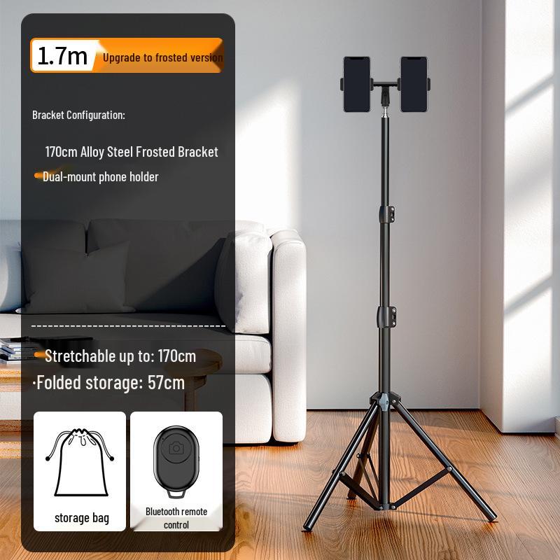 Telescopic Phone Holder Tripod for Live Streaming & Photography