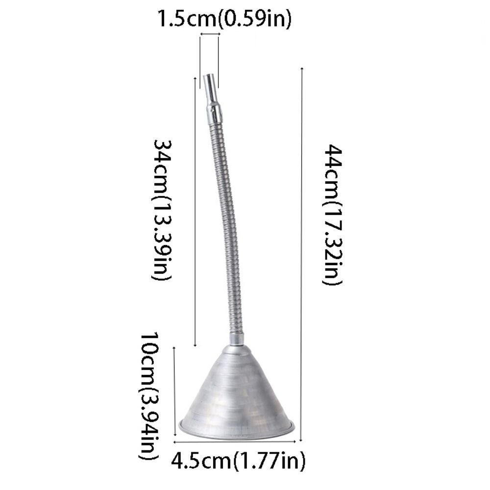 Filter Screen Metal Funnel Flexible Widely Mouth Refueling Funnel  Liquid Fluids