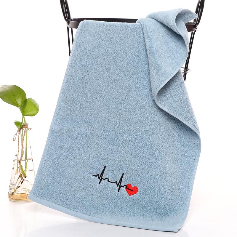 > Mjukt absorberande handduk i 32-trådig ren bomull för hemmet och daglig ansiktstvätt