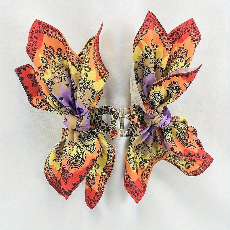 Vintage Hair Claw Clips 1pc/ 8pcs Vintage Bow Hair Claw Clip Nonslip Hair Jaw Clip Strong Hold Hair Claw Clips Boho Styling Hair Accessories for Women