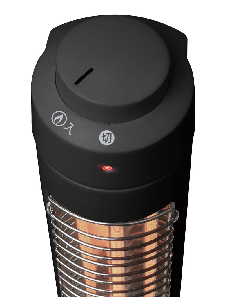 TEKNOS Slim halogenový ohřívač 300W s háčkem na šňůru černý PH-318K