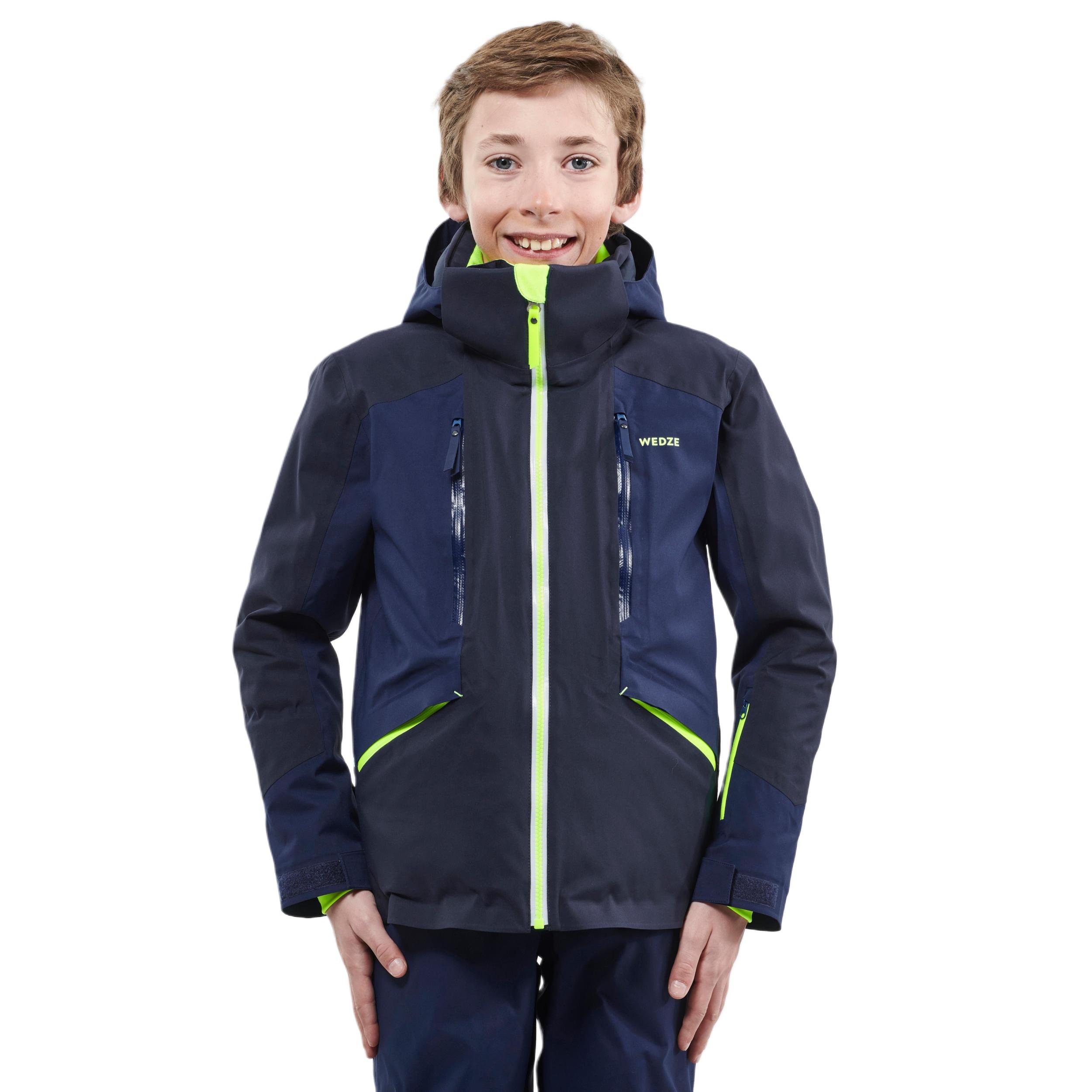 

DECATHLON Waterproof Membrane Warm and Breathable Children s Ski Suit Navy Children s Model 8 темно-синий