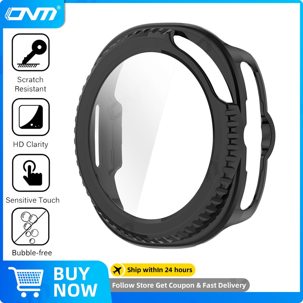 Sklo+Pouzdro pro Samsung Galaxy Watch 8 Classic 40mm 44mm Tvrzené sklo Ochranná fólie na displej & Tvrdý PC Ochranný nárazník Příslušenství