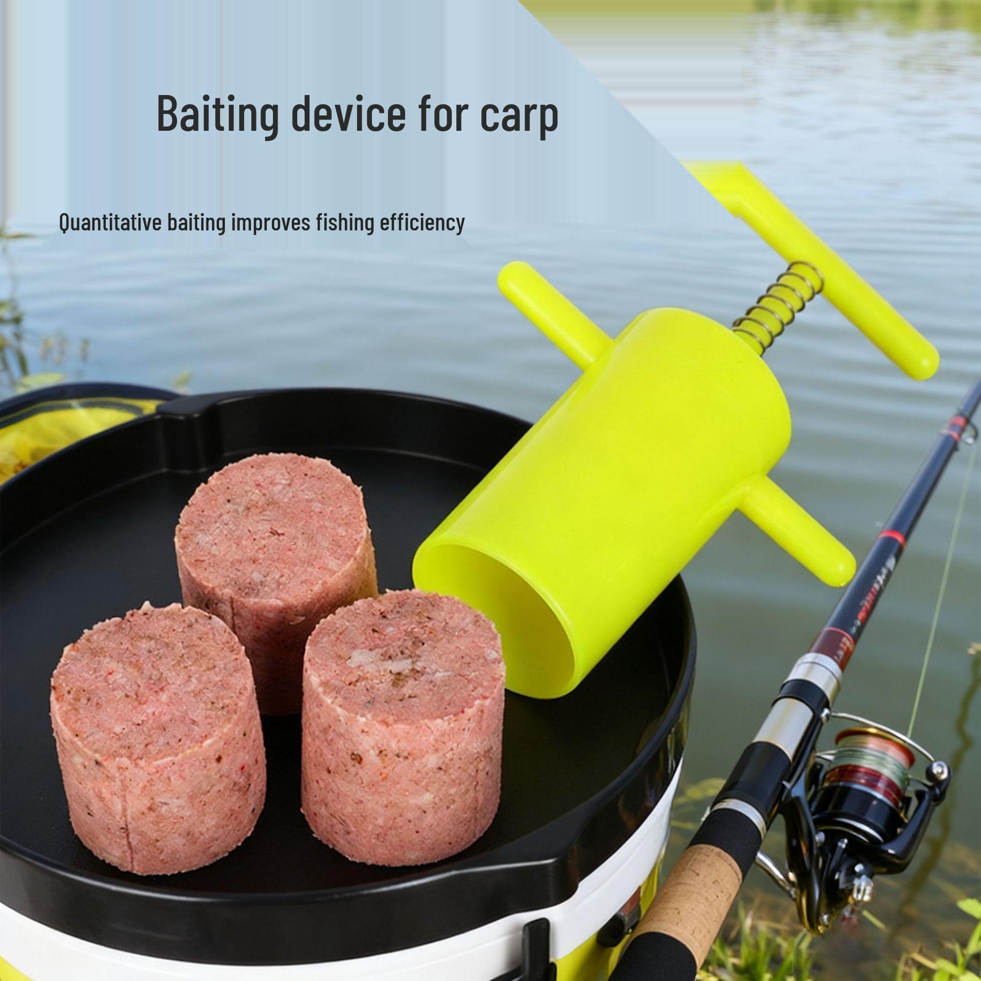 Silver & Bighead Carp Bait Molder: Black Pit Loose Bait Explosion Hook, Quantitative Bighead Carp Presser & Kneading Tool.