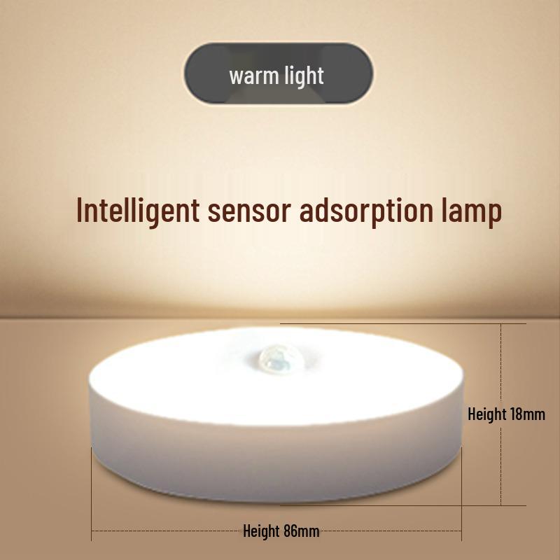 Wireless LED Sensor Night Light with Automatic Human Detection for Bedroom and Household Use