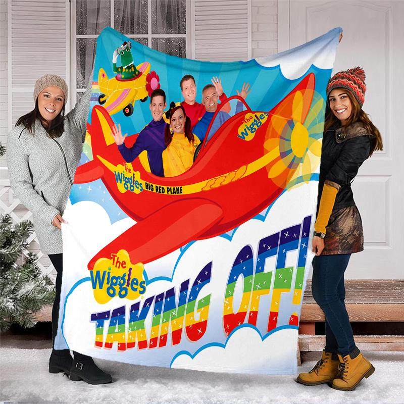 The Wiggles printed throw blanket—soft,warm;versatile blanket for all seasons—perfect as &air-conditioning throw,nap blanket