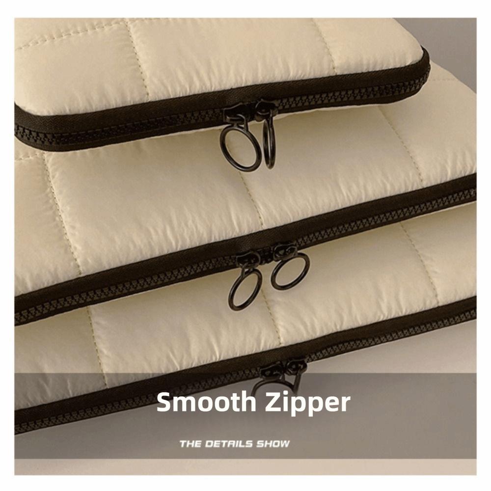 Quilted Puffer Pillow Laptop Sleeve 9-16 Inch Puffy Tablet Pouch Professional Carrying Case Travel