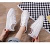 Modische Schnür-Flachschuhe für Damen in Weiß, Freizeit - Herbst 2024 Kollektion