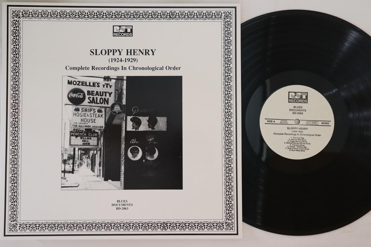 

LP Record SLOPPY HENRY - (1924-1929) BD2063 RST 1989 Austria Blues Used