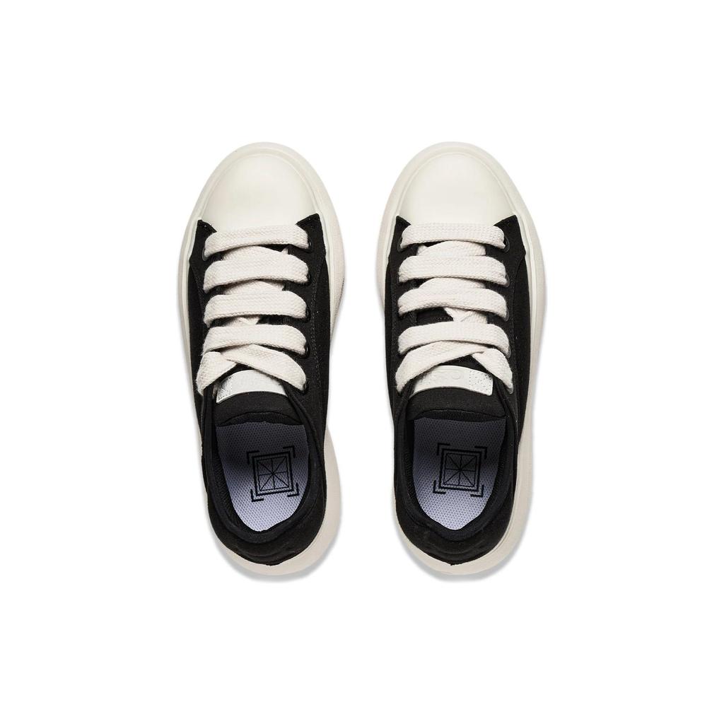 Li Ning Cloud Travel C4D Comfortable Versatile Non-Slip Wear-Resistant Low-Top Sports Casual Shoes Men sneakers Black White AZGT043-5