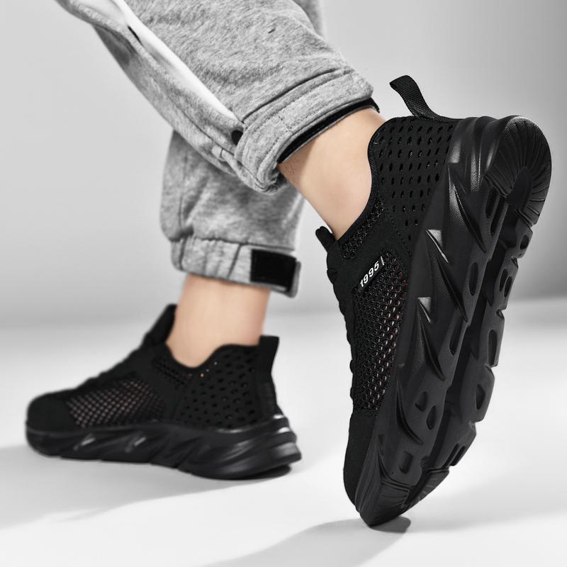 Мужские кроссовки Мужская обувь Повседневная сетчатая дышащая мужская обувь Тренажерный — фото 12