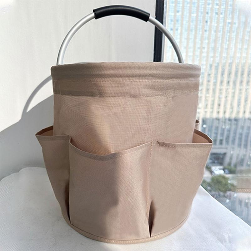 Picnic Basket Collapsible Organizer Bag with Exterior Pocket EVA Handle Splashproof Basket Large Capacity Storage Basket