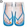 Schattige Voetprint 3D Sokken Voor Dames Kawaii Lage Enkel Femme Meisjes Katoenen Sokken Casual Grappig Creatieve Sokken Gelukkig Calcetines