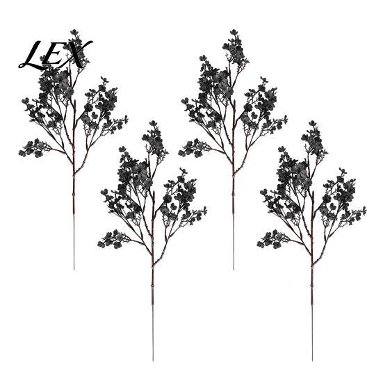 Indoor Faux Flowers for Living Room Realistic Artificial Autumn Home Decoration, Silk Floral Botanical Decor Branches Halloween Table Centerpiece And