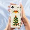 For iPhone Air Case Christmas Tree Bow Pattern Printing Straight Edge TPU Phone Back Cover