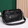 Women's Bag New Soft Leather Texture Messenger Bag Simple Solid Color Shoulder Bag Fashion Flow Casual Mother Bag