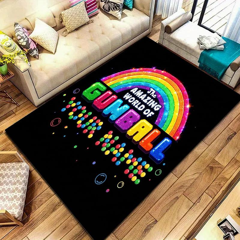 Cartoon Characters Collage Custom Name Carpet Rug For Living Room Bedroom Home Sofa Decoration Kids Play Nonslip Floor Mat